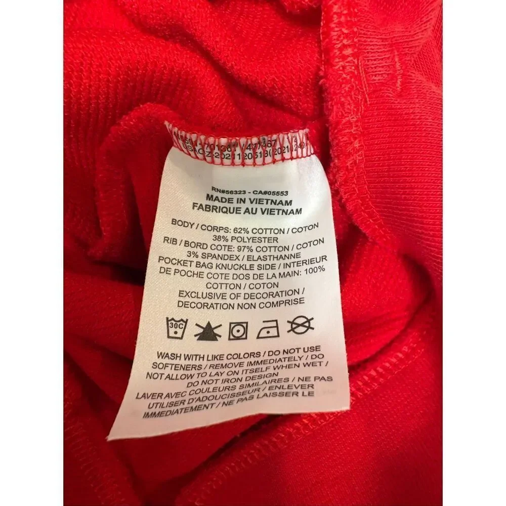 Nike USA Womens Basketball 2024 Olympic Village Red Fleece Sweatshirt Size Small